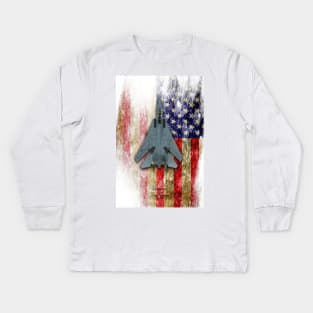 Grumman F-14 Tomcat Kids Long Sleeve T-Shirt